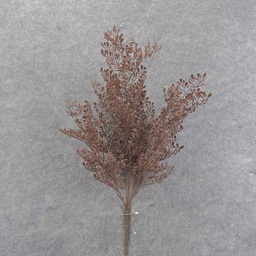 [SBF9015-BUR] FERN LEAF BUSH X5 20.5" PLASTIC BURGUNDY