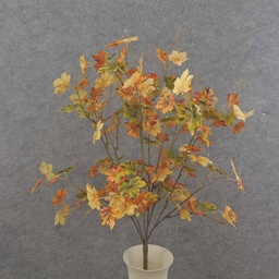 [SNF9005-GOB] MINI MAPLE LEAF BUSH X6 GREEN/ORANGE/BEIGE