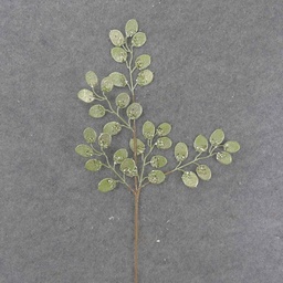 [XA9044-GRN] EUCALYPTUS LEAF SPRAY 28&quot; W/GLITTER GREEN