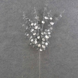 [XE9065-SIL] EUCALYPTUS SPRAY X4 25.5&quot; METALLIC SILVER