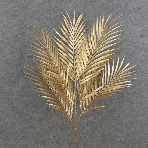[XE9068-GLD] PALM LEAF SPRAY X7 27" METALLIC GOLD