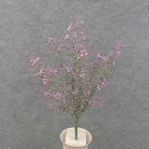 [SB0015-LVG] SEEDED FLOWER BUSH X9 21" LAVENDER/GREEN