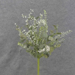 [SA0017] EUCALYPTUS BUSH 23" W/ WHITE FLOWERS