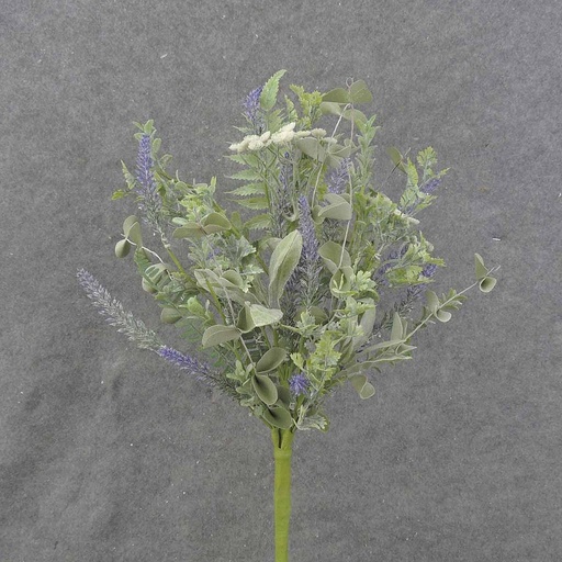 [SA0019] HEATHER/FERN/EUCALYPTUS BUSH 22"