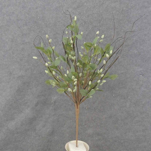 [SA0044] PUSSY WILLOW & EUCALYPTUS BUSH 25"