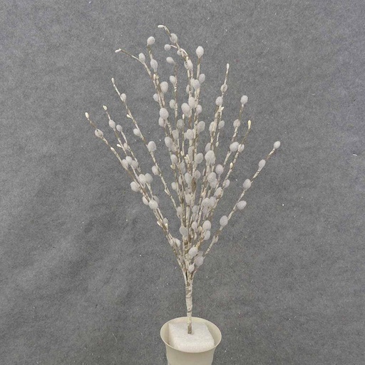 [SA0054] PUSSY WILLOW SPRAY X18 W/BERRIES