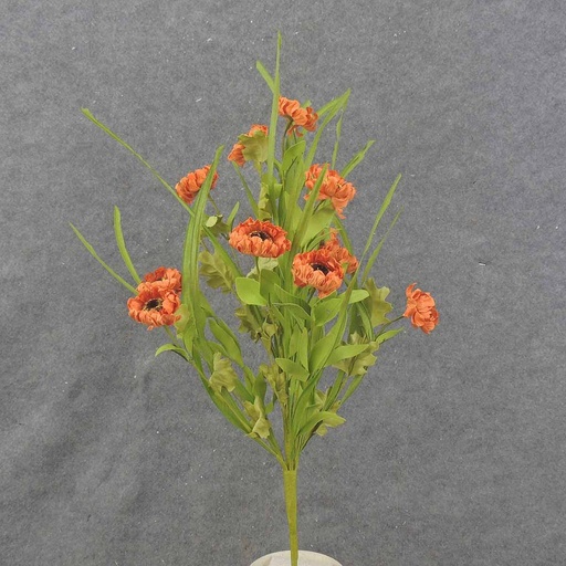 [SA0055-ORG] POPPY BUSH X11 21" ORANGE (PAPER)