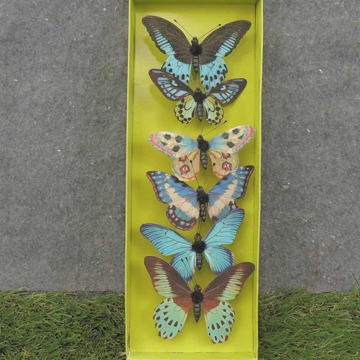 [SA0034-M] 3" BUTTERFLIES ASSORTED PRINTED 