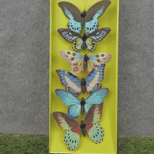[SA0034-L] 4.25" BUTTERFLIES ASSORTED PRINTED 