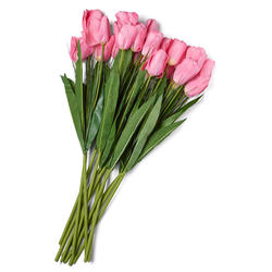 [S702364-PNK] TULIP/ONION 30" GRASS SPRAY X2 PINK