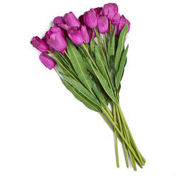 [S702364-PUR] TULIP/ONION 30" GRASS SPRAY X2 PURPLE