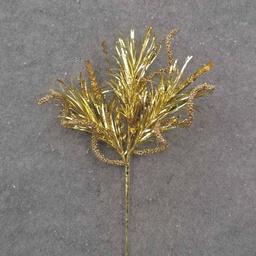 [XE0017-GLD] 14" GOLD TINSEL & SEQUIN PICK