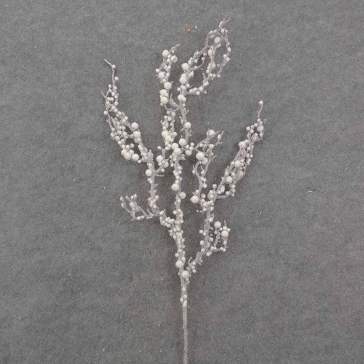 [XE0037] 34" TWIG SPRAY W/WHITE BERRIES & SNOW