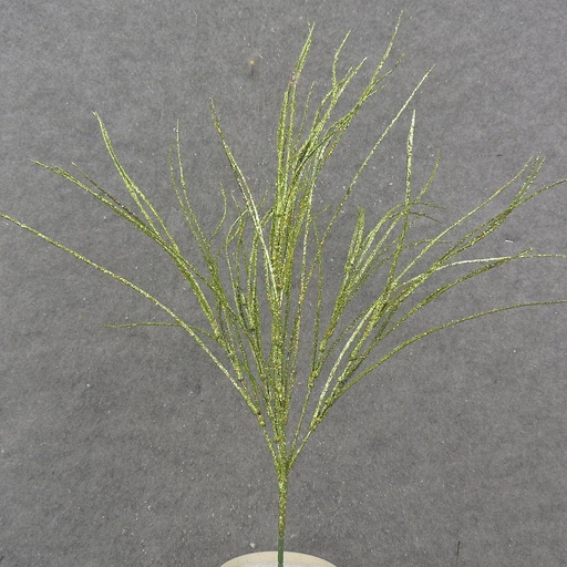 [XN0001-GRN] GREEN GLITTER GRASS BUSH X6