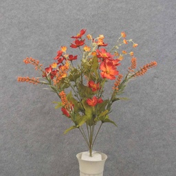 [SBF0019-RED] 20&quot; RED COSMOS &amp; HEATHER BUSH X10