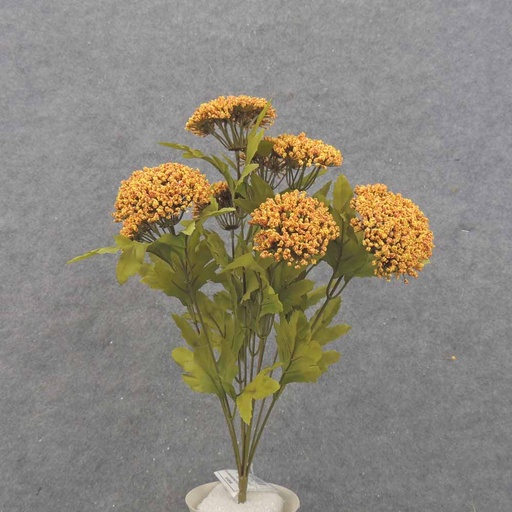 [SBF0022-GYL] 18" GOLDEN YELLOW QUEEN ANNE'S LACE BUSH X9