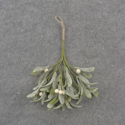 [XH0003] 12" FROSTED MISTLETOE PICK