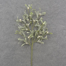 [XH0005] 23.5&quot; FROSTED MISTLETOE SPRAY WITH BERRIES
