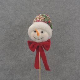 [XH0012] 23" SNOWMAN PICK WITH POINTED HAT