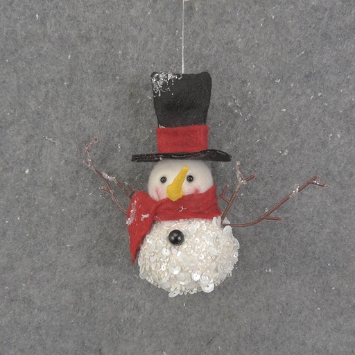 [XH0017] 5.5" HANGING SNOWMAN ORNAMENT
