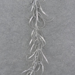 [XL0009] 60&quot; SILVER GLITTER GRASS GARLAND