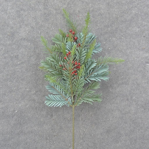 [XB0017] 21.5" PINE SPRAY X13 W/ BERRIES