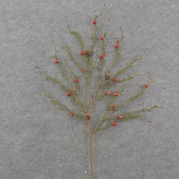 [XA0021] 32&quot; PINE, PINECONE, &amp; JINGLEBELL SPRAY