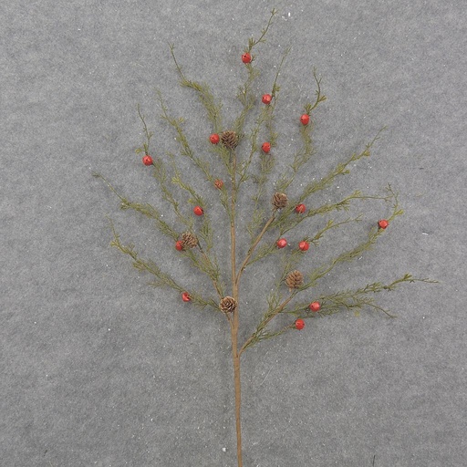 [XA0021] 32" PINE, PINECONE, & JINGLEBELL SPRAY