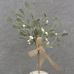 [XA0033] 17" MISTLETOE SPRAY W/BOW