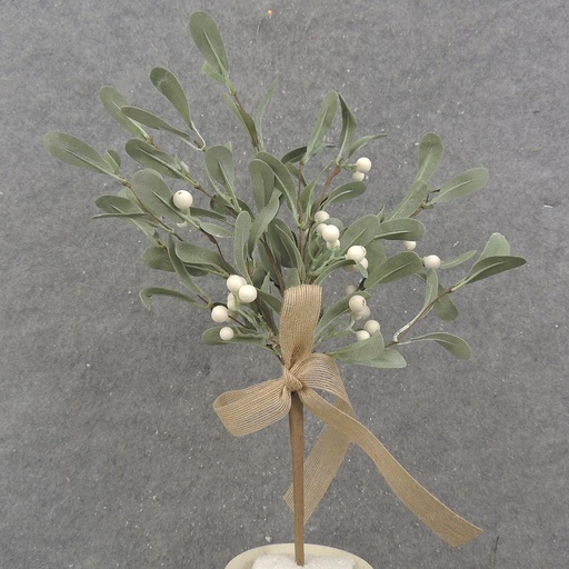 [XA0033] 17" MISTLETOE SPRAY W/BOW