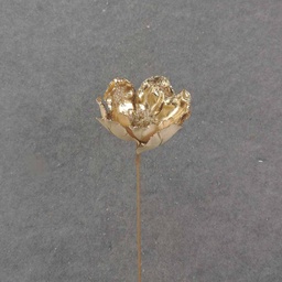 [XA0048] 20" METALLIC GOLD MAGNOLIA BLOOM PICK 