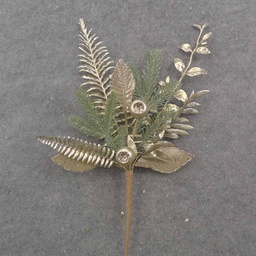 [XA0055] 23&quot; PINE &amp; METALLIC FERN SPRAY