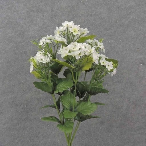 [SB1005-WHT] 17" WAXFLOWER BUSH X10 WHITE