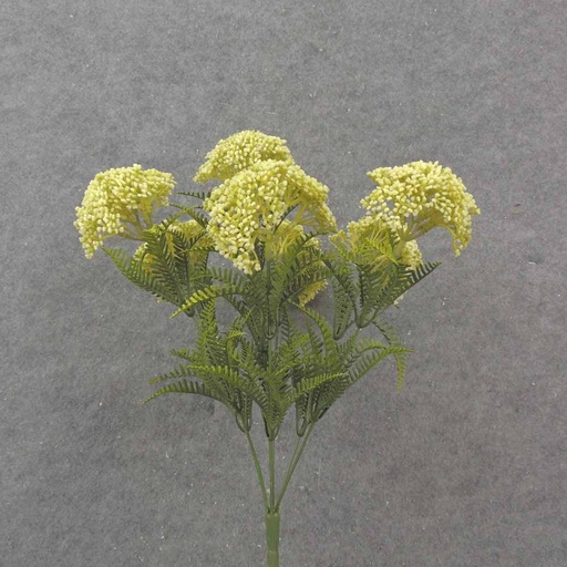 [SE1008-CRM] 17" SEDUM BUSH X7 CREAM