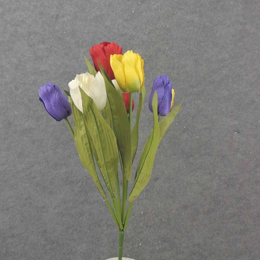 [SE1034] 19" TULIP BUSH X9 MULTI-COLOR MIX