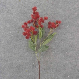 [SB1041-RED] 30&quot; THISTLE SPRAY X 3 RED