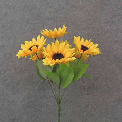 [SB1047] 13" SUNFLOWER BUSH X7 YELLOW