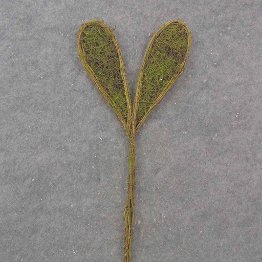 [SA1006] 22" MOSSY BUNNY EAR TWIG SPRAY