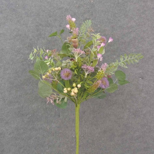 [SA1023] 22" THISTLE, BERRY & FOLIAGE MIXED BUSH LAVENDER