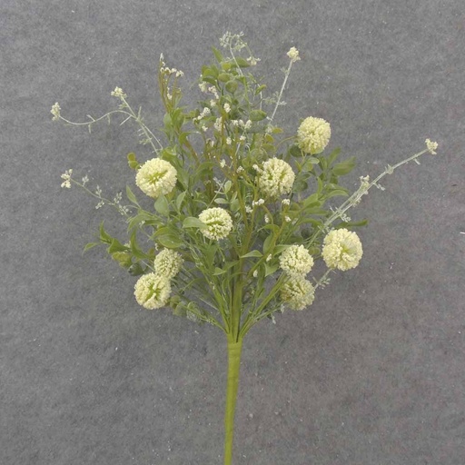 [SA1024-CRM] 22" EUCALYPTUS & THISTLE BUSH CREAM