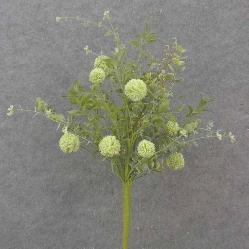 [SA1024-GRN] 22" EUCALYPTUS & THISTLE BUSH GREEN