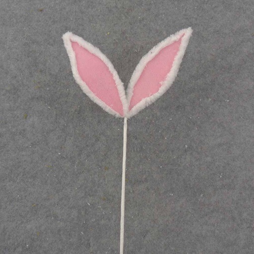 [SA1015-PWH] 22" BUNNY EAR PICK PINK/WHITE