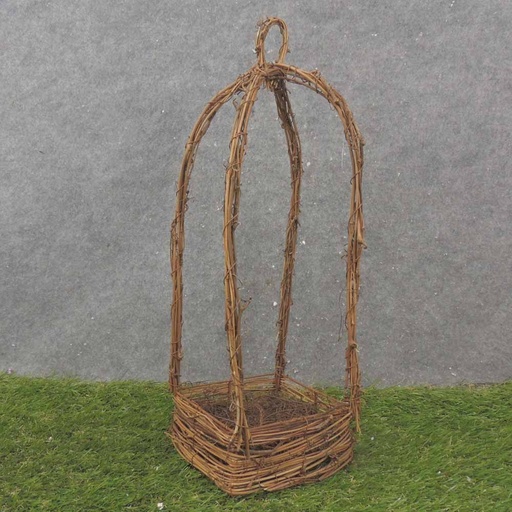 [SA1010-NAT] NATURAL TWIG LANTERN 6"x6"x17"