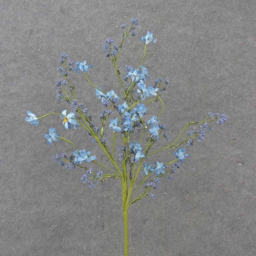 [SA1031-BLU] 28" BERRY & BLOSSOM SPRAY BLUE
