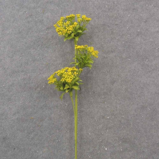 [SA1051-YEL] 23.5" QUEEN ANNE'S LACE SPRAY X3 YELLOW