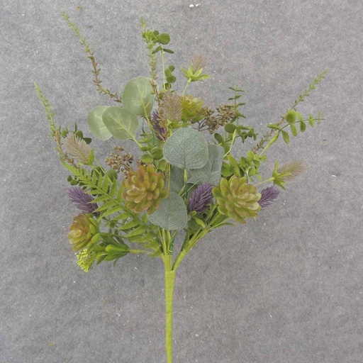 [SA1066] 23" SUCCULENT, EUCALYPTUS & THISTLE BUSH
