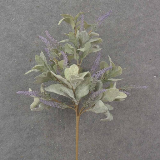[SA1074] 23" LAMBS EAR & HEATHER BUSH