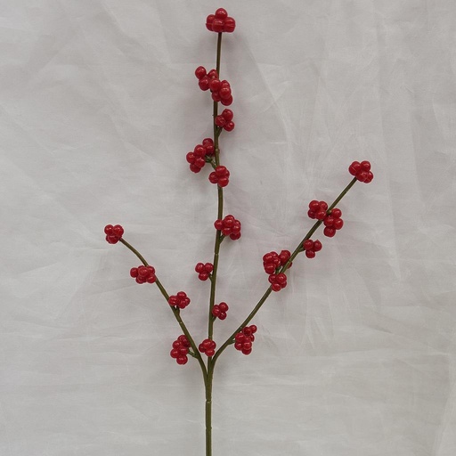 [XE0110] BERRIES RED SPRAY 20" (6/BAG) OUTDOOR