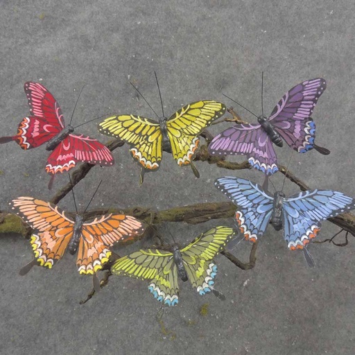 [BN1001] 4" SWALLOWTAIL BUTTERFLY ASSORTMENT W/CLIP