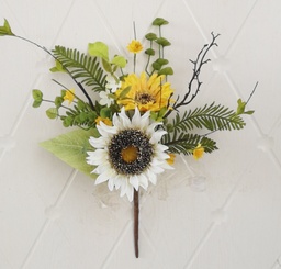 [SA1069-S] 15" MIXED SUNFLOWER & FOLIAGE PICK